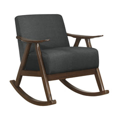 Waithe Dark Gray Rocking Chair - Ornate Home
