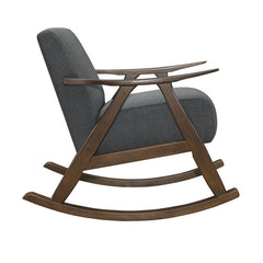 Waithe Dark Gray Rocking Chair - Ornate Home