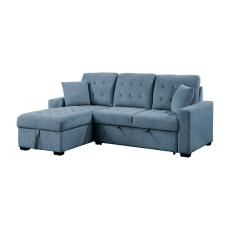 Waitsfield Blue 2-Piece Sectional with Left Chaise - Ornate Home