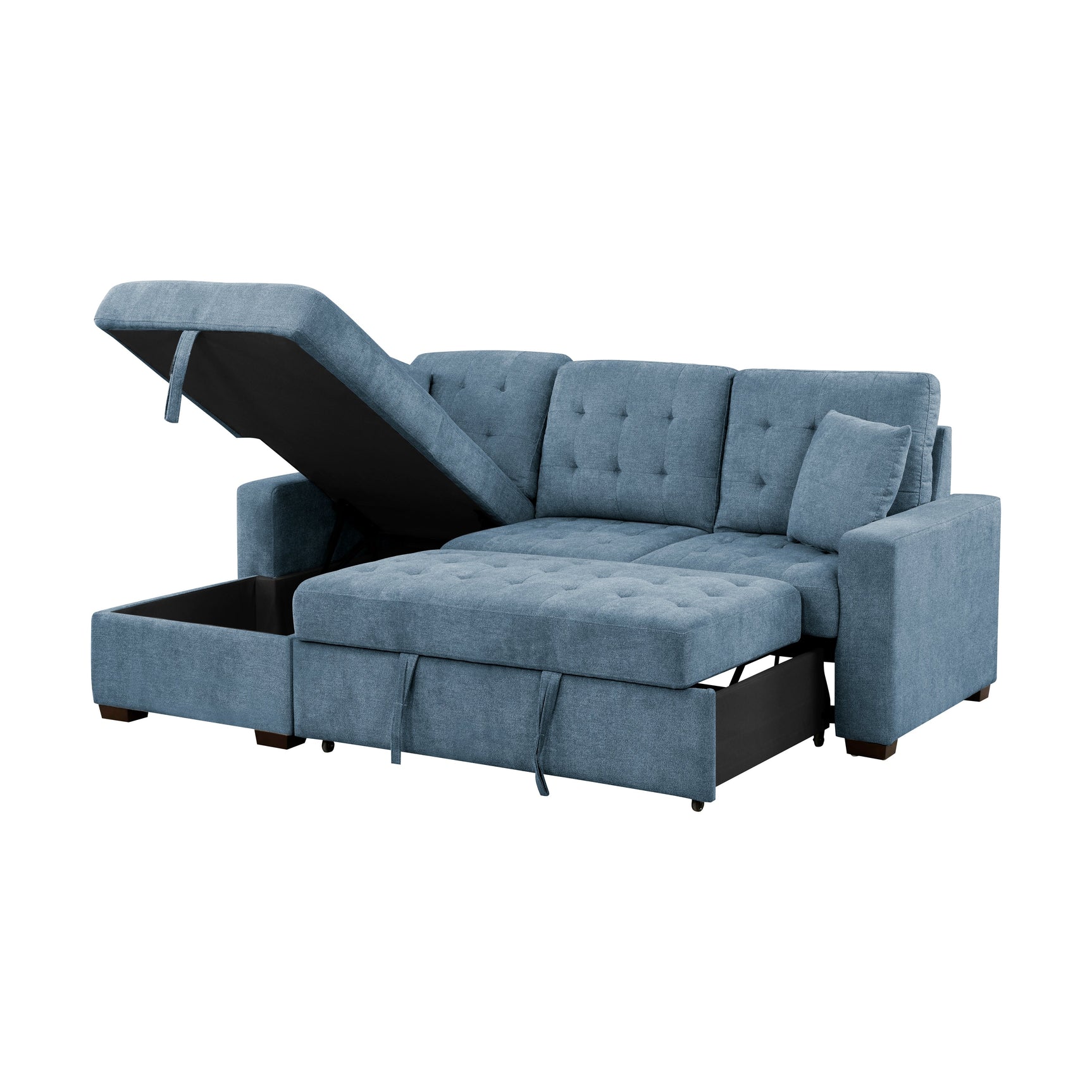 Waitsfield Blue 2-Piece Sectional with Left Chaise - Ornate Home