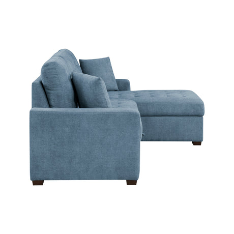 Waitsfield Blue 2-Piece Sectional with Right Chaise - Ornate Home