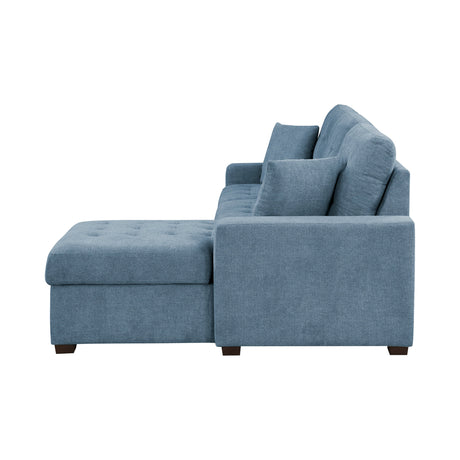Waitsfield Blue 2-Piece Sectional with Right Chaise - Ornate Home