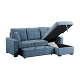 Waitsfield Blue 2-Piece Sectional with Right Chaise - Ornate Home