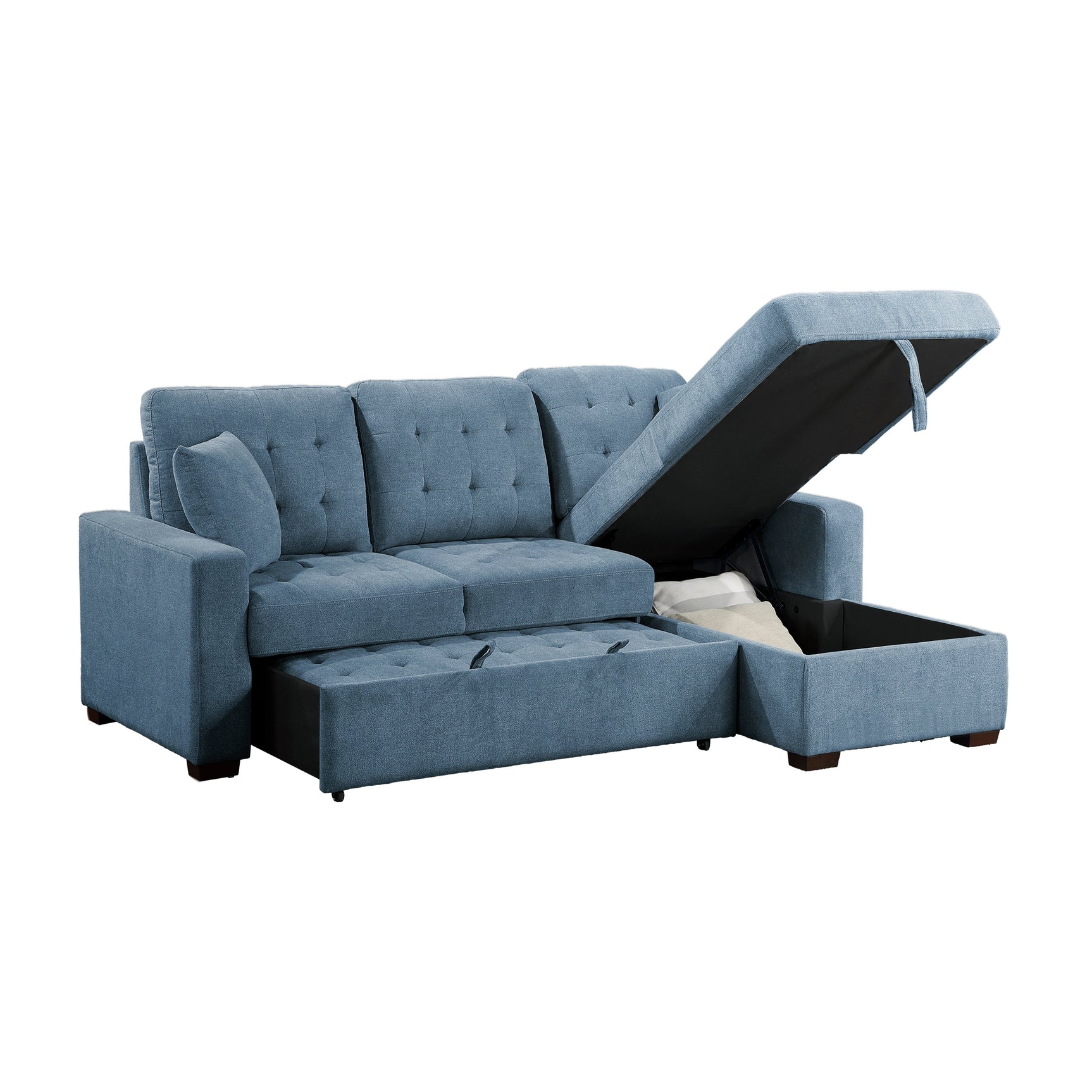 Waitsfield Blue 2-Piece Sectional with Right Chaise - Ornate Home