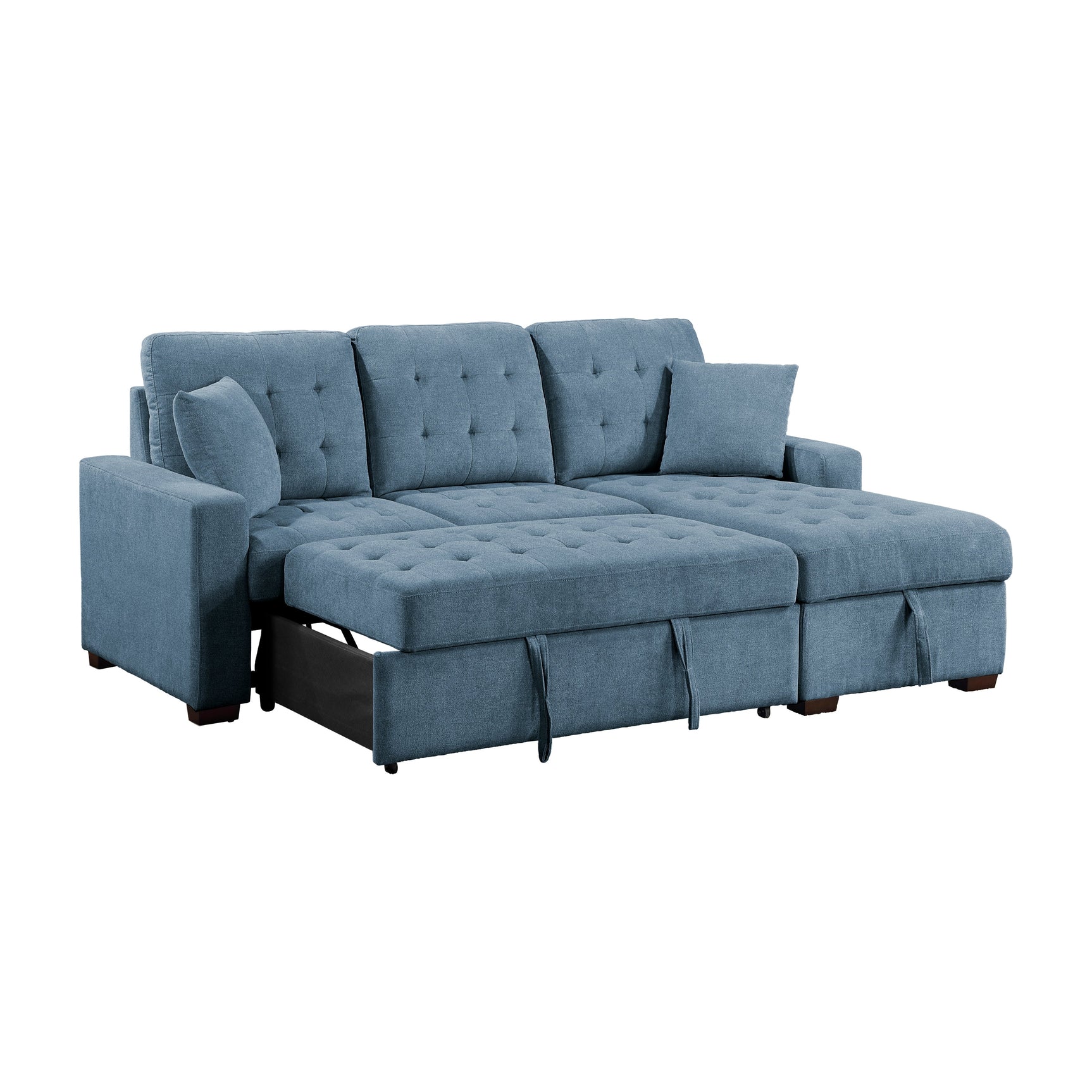 Waitsfield Blue 2-Piece Sectional with Right Chaise - Ornate Home