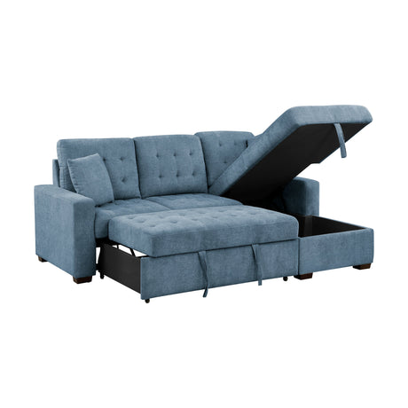 Waitsfield Blue 2-Piece Sectional with Right Chaise - Ornate Home