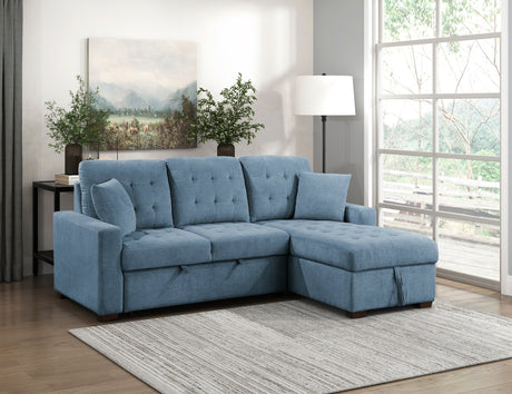 Waitsfield Blue 2-Piece Sectional with Right Chaise - Ornate Home