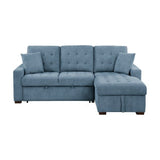Waitsfield Blue 2-Piece Sectional with Right Chaise - Ornate Home