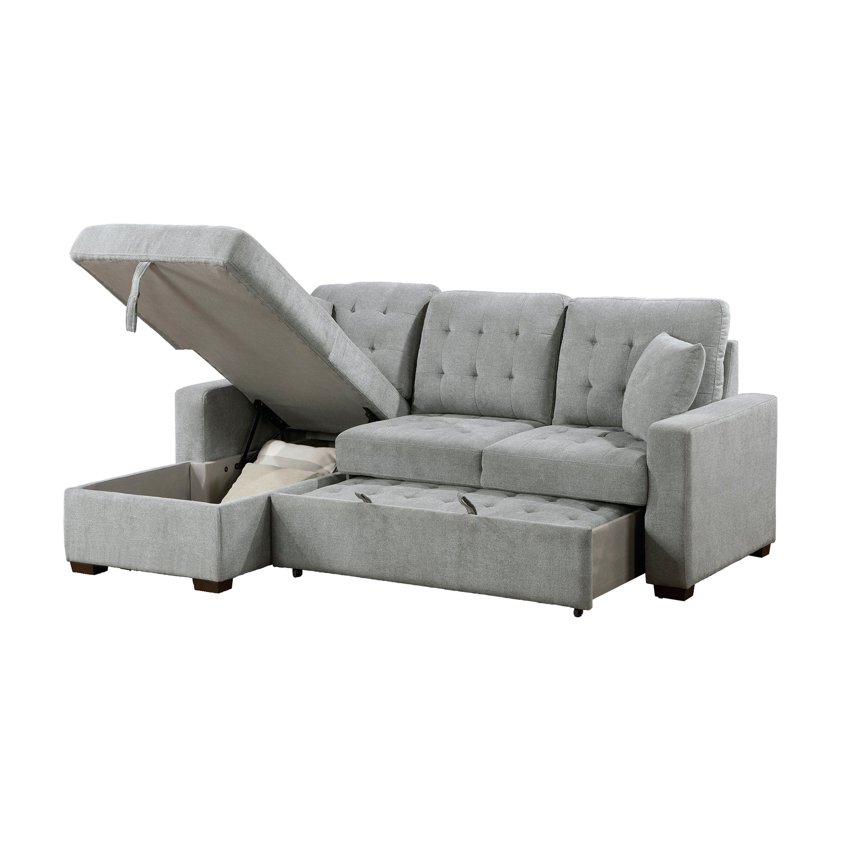 Waitsfield Gray 2-Piece Sectional with Left Chaise - Ornate Home