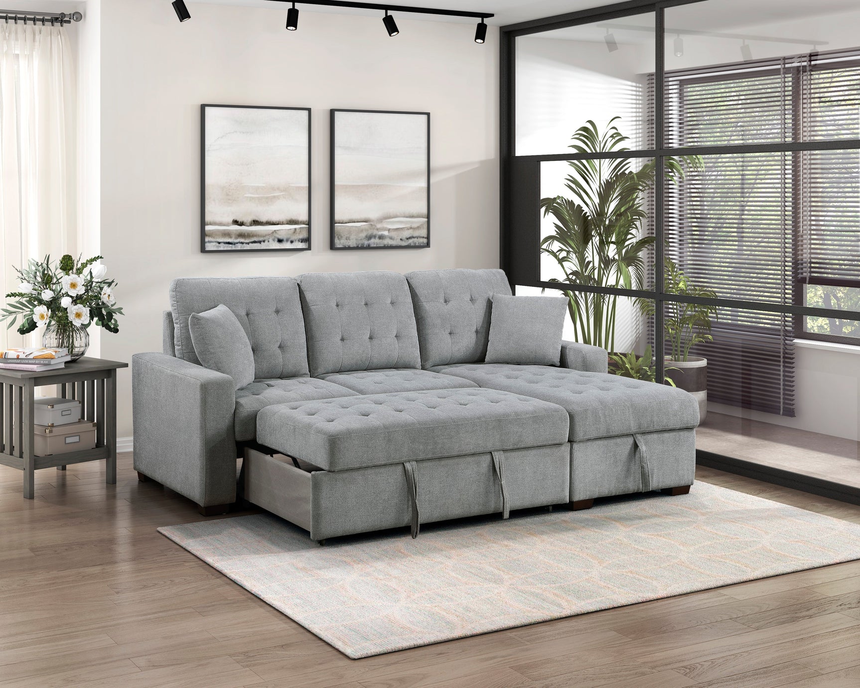 Waitsfield Gray 2-Piece Sectional with Right Chaise - Ornate Home