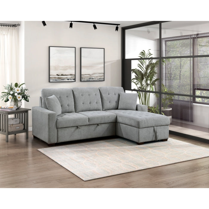 Waitsfield Gray 2-Piece Sectional with Right Chaise - Ornate Home