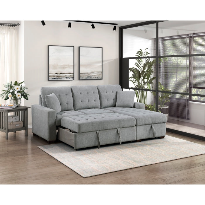 Waitsfield Gray 2-Piece Sectional with Right Chaise - Ornate Home
