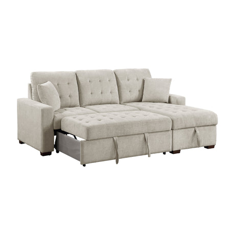Waitsfield Sand 2-Piece Sectional with Right Chaise - Ornate Home