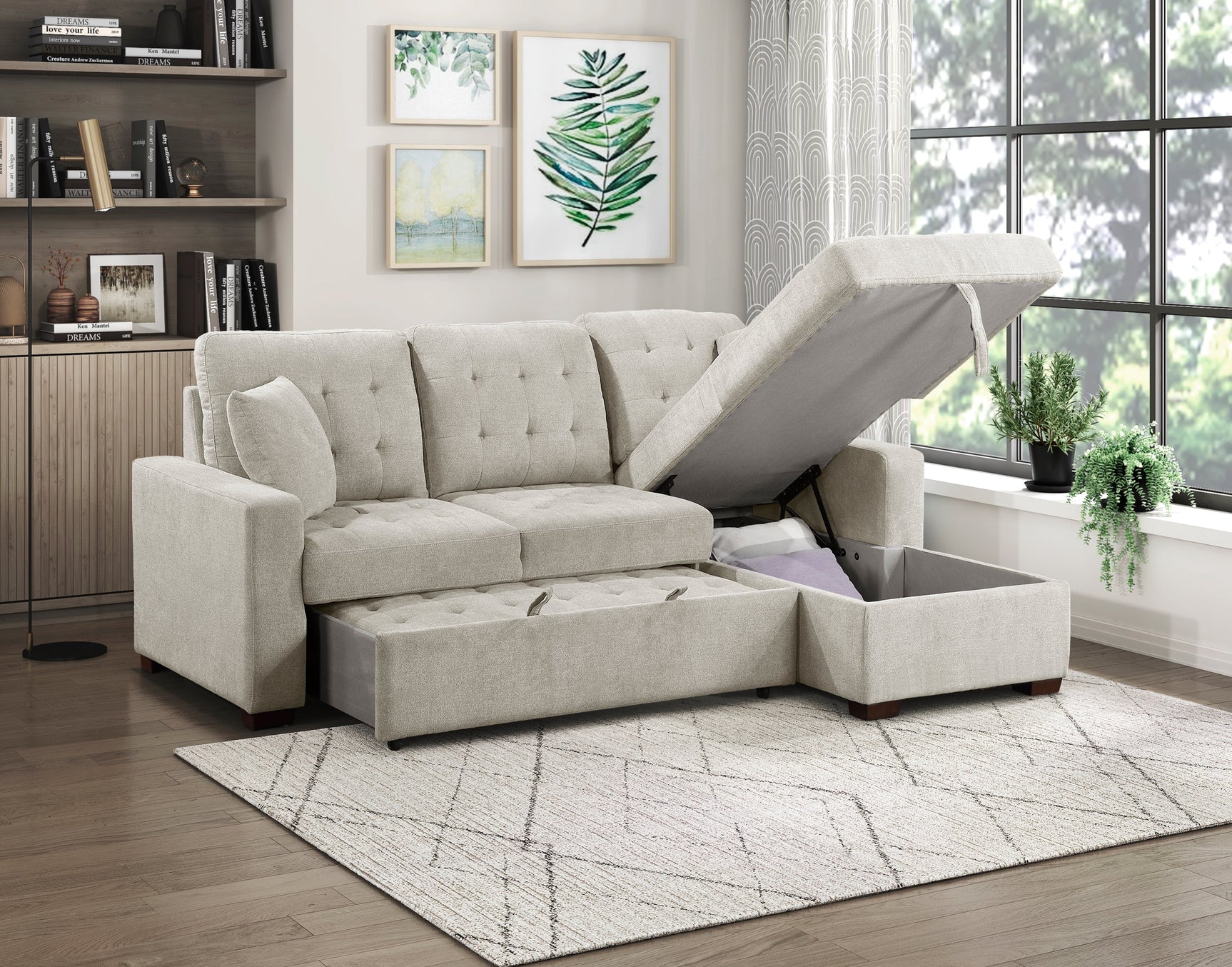 Waitsfield Sand 2-Piece Sectional with Right Chaise - Ornate Home