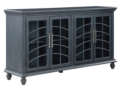 Wakefield Blue Four-Door Sideboard - Ornate Home