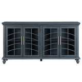 Wakefield Blue Four-Door Sideboard - Ornate Home