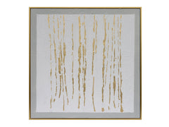 Wakefield White/Gold Canvas - Ornate Home