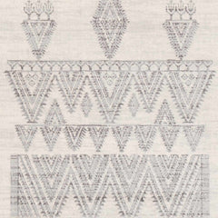 Wakita Light Gray Tribal Rug - Ornate Home