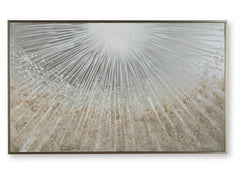 Waldard Gray/Taupe/White Wall Art - Ornate Home