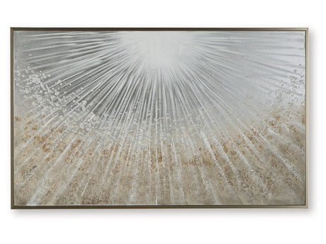 Waldard Gray/Taupe/White Wall Art - Ornate Home