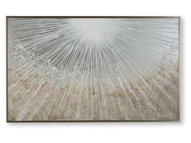 Waldard Gray/Taupe/White Wall Art - Ornate Home