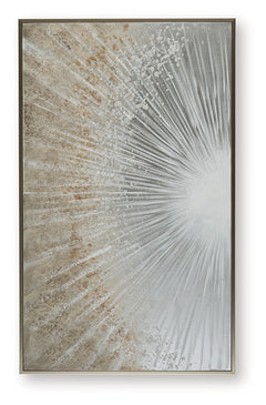 Waldard Gray/Taupe/White Wall Art - Ornate Home