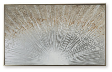 Waldard Gray/Taupe/White Wall Art - Ornate Home