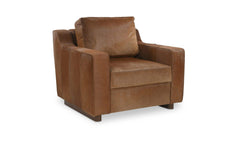 Walden Brown Hair On Hide Lounge Chair - Ornate Home