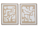 Waldett Beige/White Wall Art Set (Online Special Price) - Ornate Home