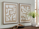 Waldett Beige/White Wall Art Set (Online Special Price) - Ornate Home