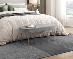 Waldon Gray Bench - Ornate Home