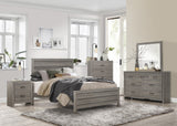 Waldorf Dark Gray Eastern King Bed - Ornate Home