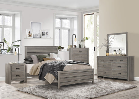 Waldorf Dark Gray Eastern King Bed - Ornate Home