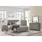 Waldorf Dark Gray Eastern King Bed - Ornate Home