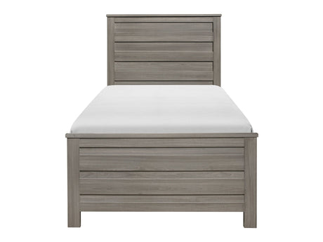 Waldorf Dark Gray Twin Bed - Ornate Home