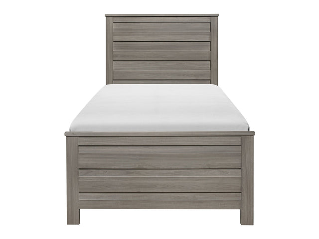 Waldorf Dark Gray Twin Bed - Ornate Home