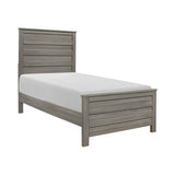 Waldorf Dark Gray Twin Bed - Ornate Home