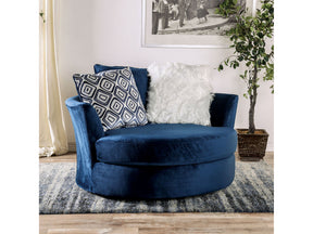Waldport Navy Swivel Chair - Ornate Home