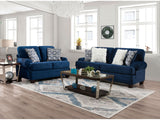 Waldstone Navy Sofa & Loveseat - Ornate Home