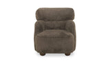 Wales Light Brown Faux Fur Accent Chair - Ornate Home