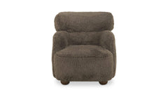 Wales Light Brown Faux Fur Accent Chair - Ornate Home