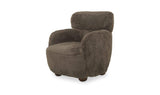 Wales Light Brown Faux Fur Accent Chair - Ornate Home