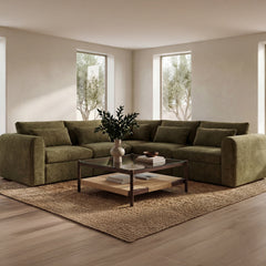 Walker Clear/Brown/Walnut Coffee Table - Ornate Home