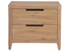 Walker Organic Natural Oak Nightstand (30" W) - Ornate Home