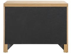 Walker Organic Natural Oak Nightstand (34" W) - Ornate Home