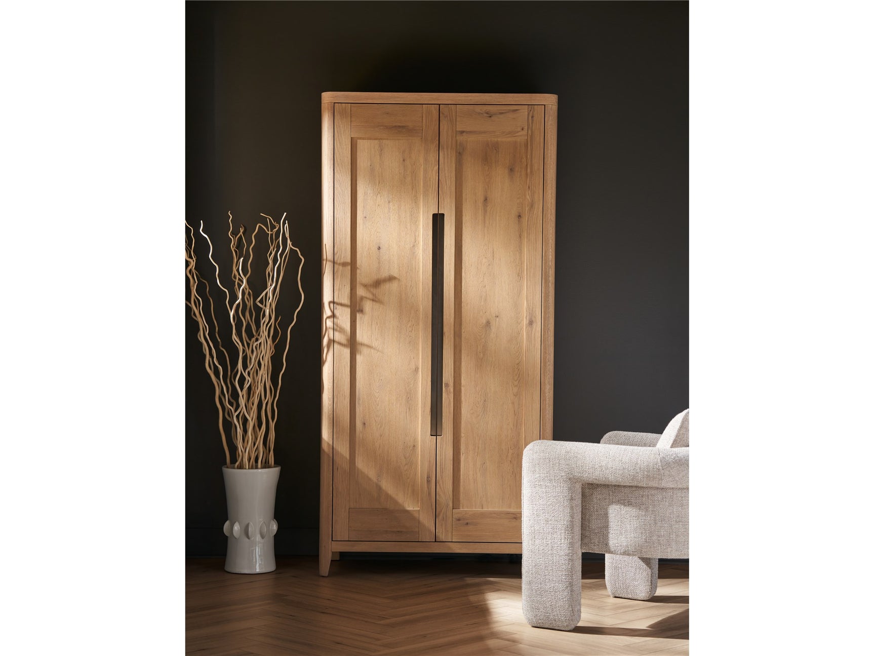 Walker Organic Natural Oak Wardrobe - Ornate Home