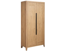 Walker Organic Natural Oak Wardrobe - Ornate Home
