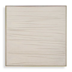 Walking The Line White Minimalist Canvas Art - Ornate Home