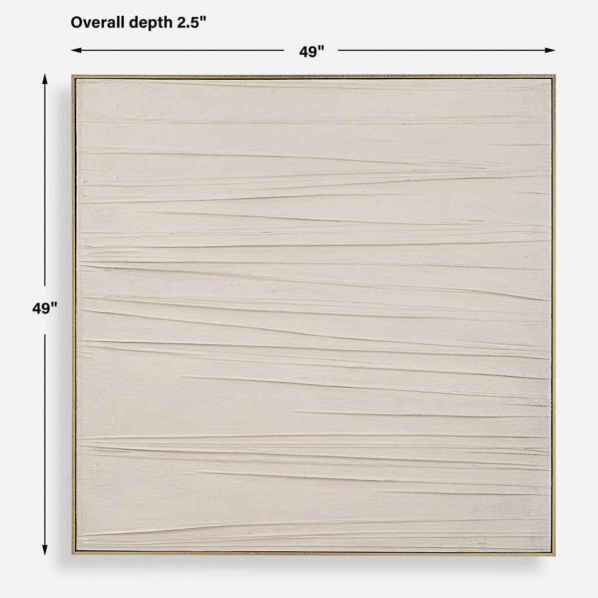 Walking The Line White Minimalist Canvas Art - Ornate Home
