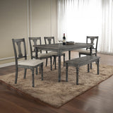 Wallace Bench in Weathered Gray 71438 - Ornate Home